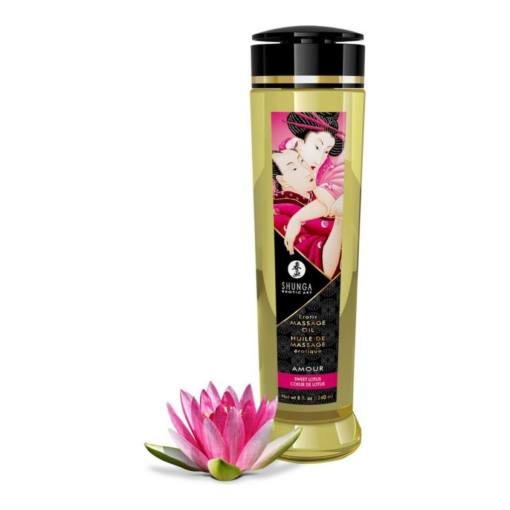 Massasje Olje Lotusblomst Amour Shunga (240 ml) med Fantastiske funksjoner