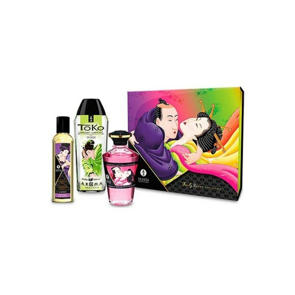 Stort Nytelsessett Shunga Fruity Kisses (3 pcs) med Fantastiske funksjoner