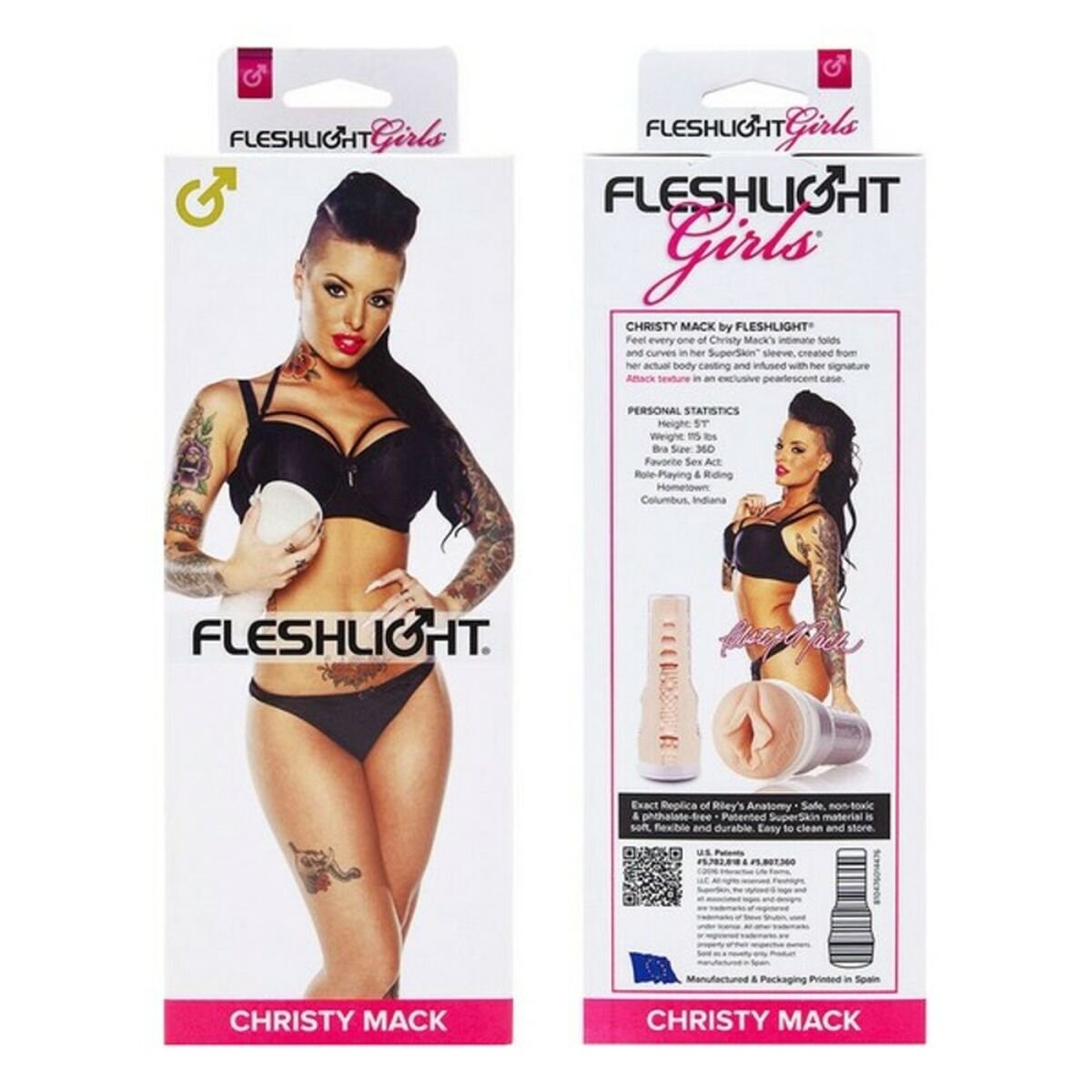 Onanerer Fleshlight FL810476014476 Christy Mack Attack med Fantastiske funksjoner