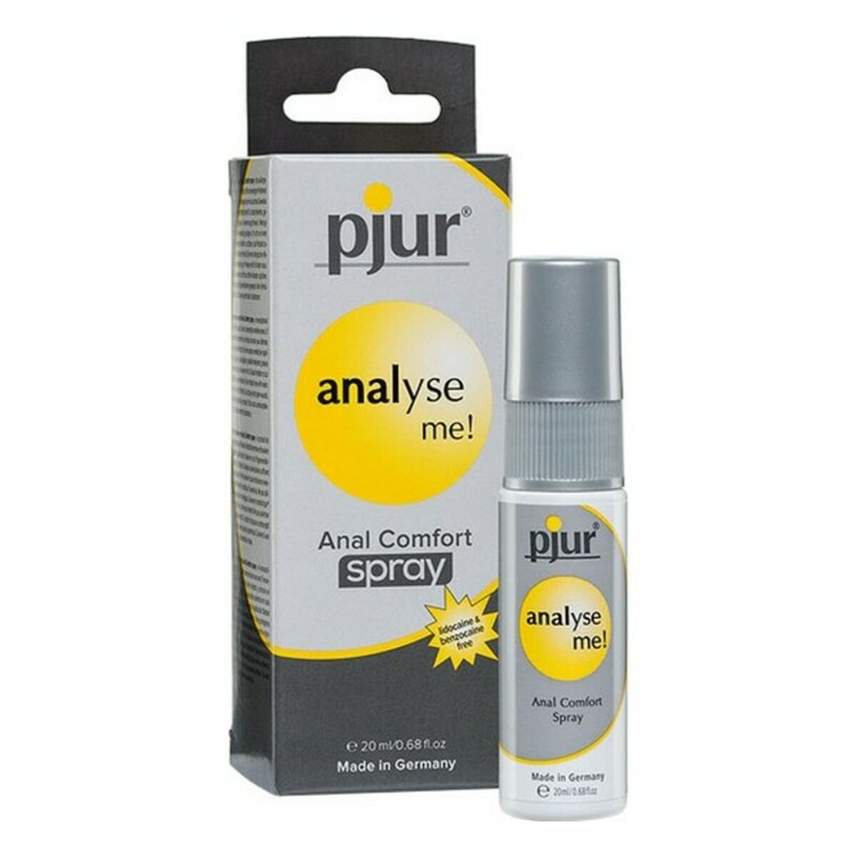 Avslappende spray for analpenetrasjon Pjur (20 ml) med Fantastiske funksjoner