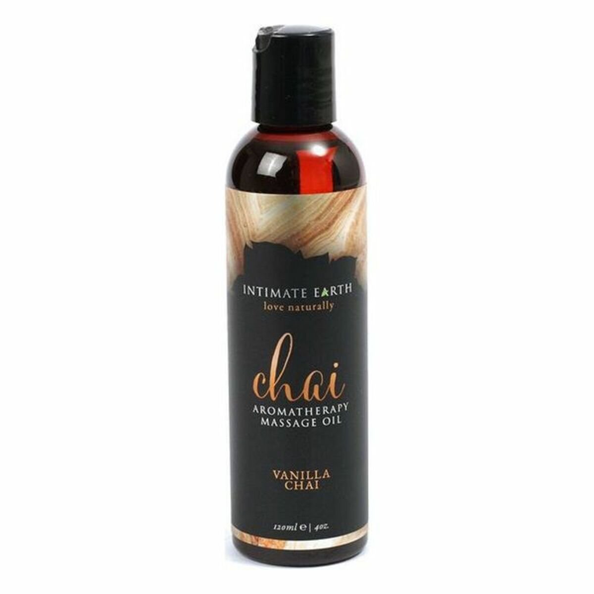 Erotisk Massasjeolje Intimate Earth Chai Vanilje Søt (120 ml) med Fantastiske funksjoner