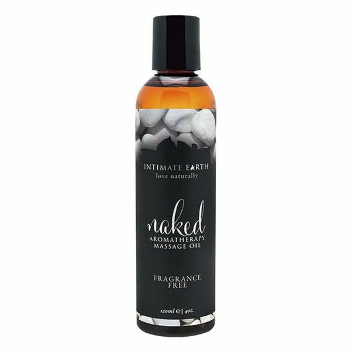 Erotisk Massasjeolje Intimate Earth Naked (120 ml) med Fantastiske funksjoner