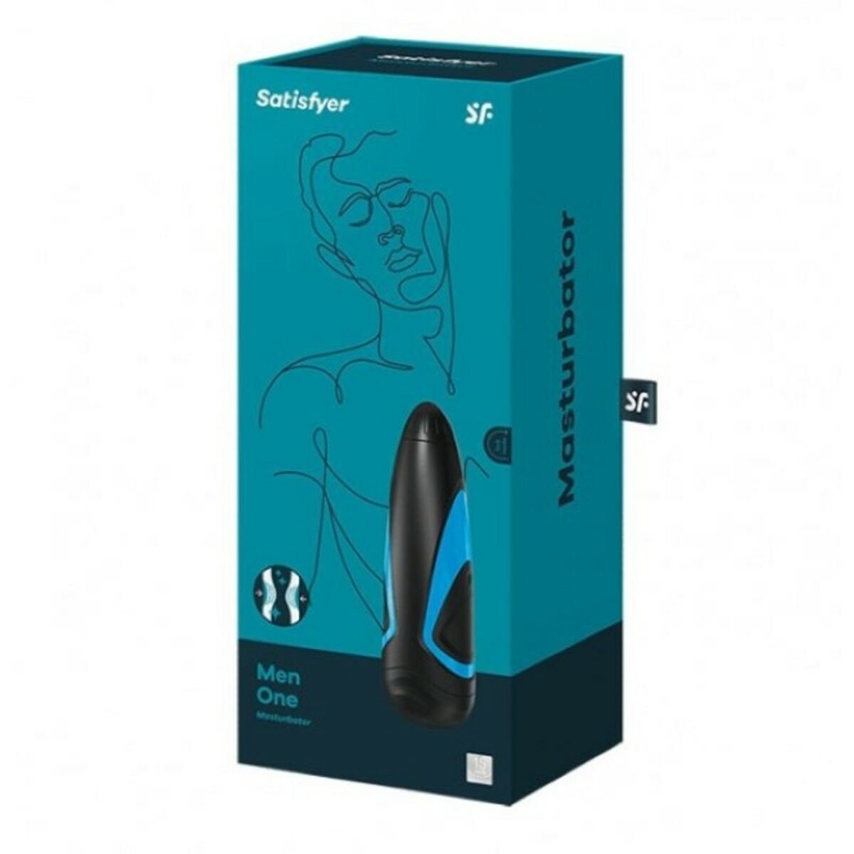 Men Onanerer Satisfyer SF-EE73-636-0817 Svart med Fantastiske funksjoner