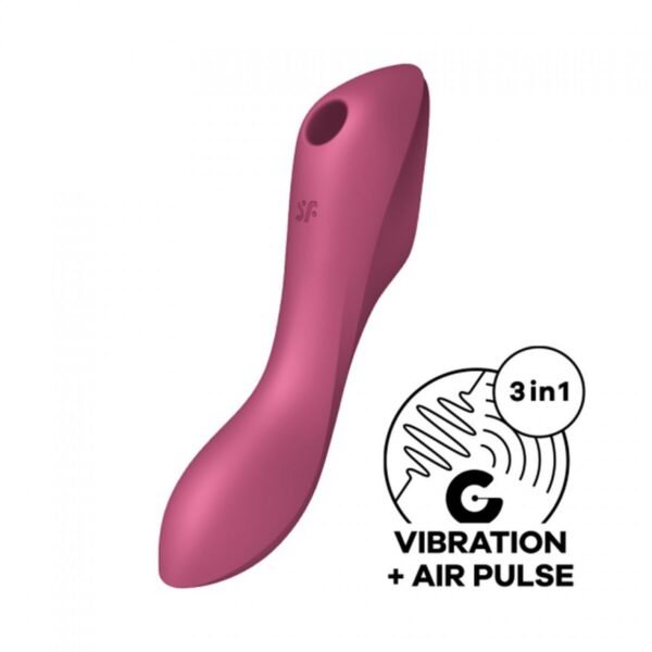 Dobbel Stimulering Vibe Satisfyer CURVY TRINITY 3 med Fantastiske funksjoner