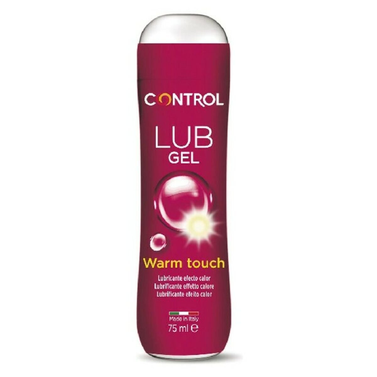 Vannbasert Glidemiddel Warm Touch Control Lub (75 ml) med Fantastiske funksjoner