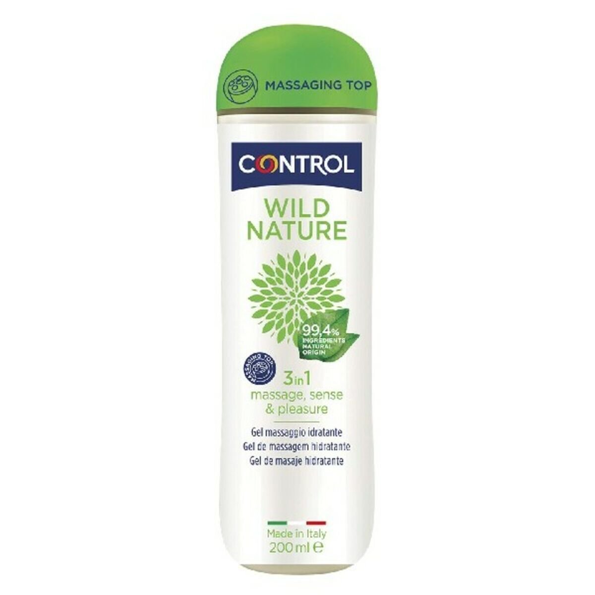 Vannbasert Glidemiddel Wild Nature Control 43219 (200 ml) med Fantastiske funksjoner