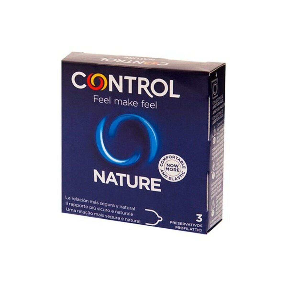 Kondomer Nature Control (3 uds) med Fantastiske funksjoner