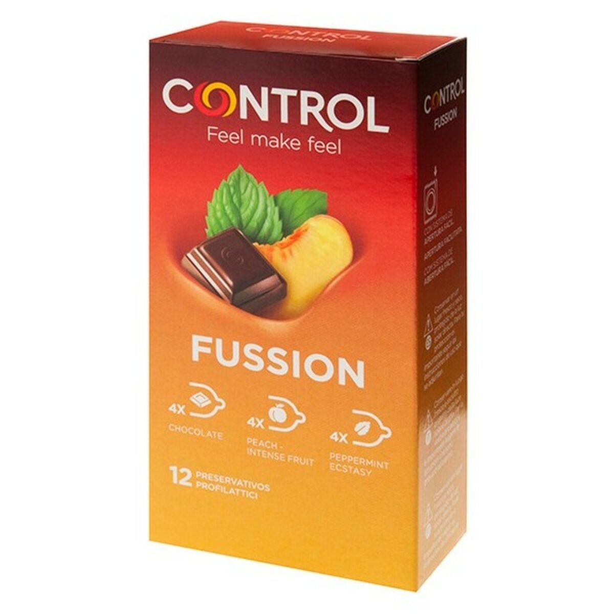 Kondomer Fussion Control (12 uds) med Fantastiske funksjoner