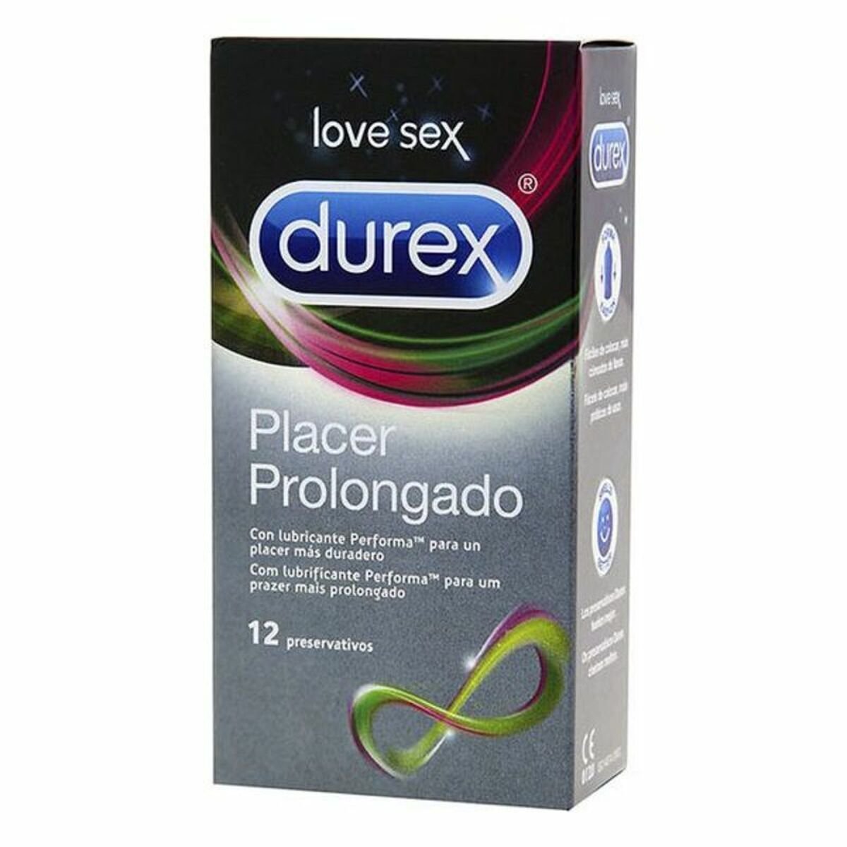 Kondomer Durex Placer Prolongado med Fantastiske funksjoner