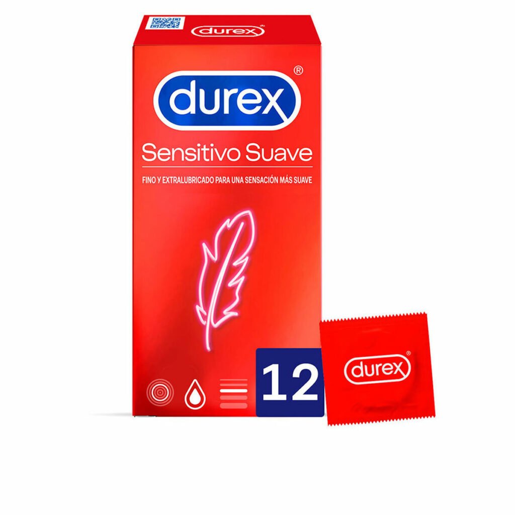 Føl Suave Kondomer Durex 12 enheter med Fantastiske funksjoner