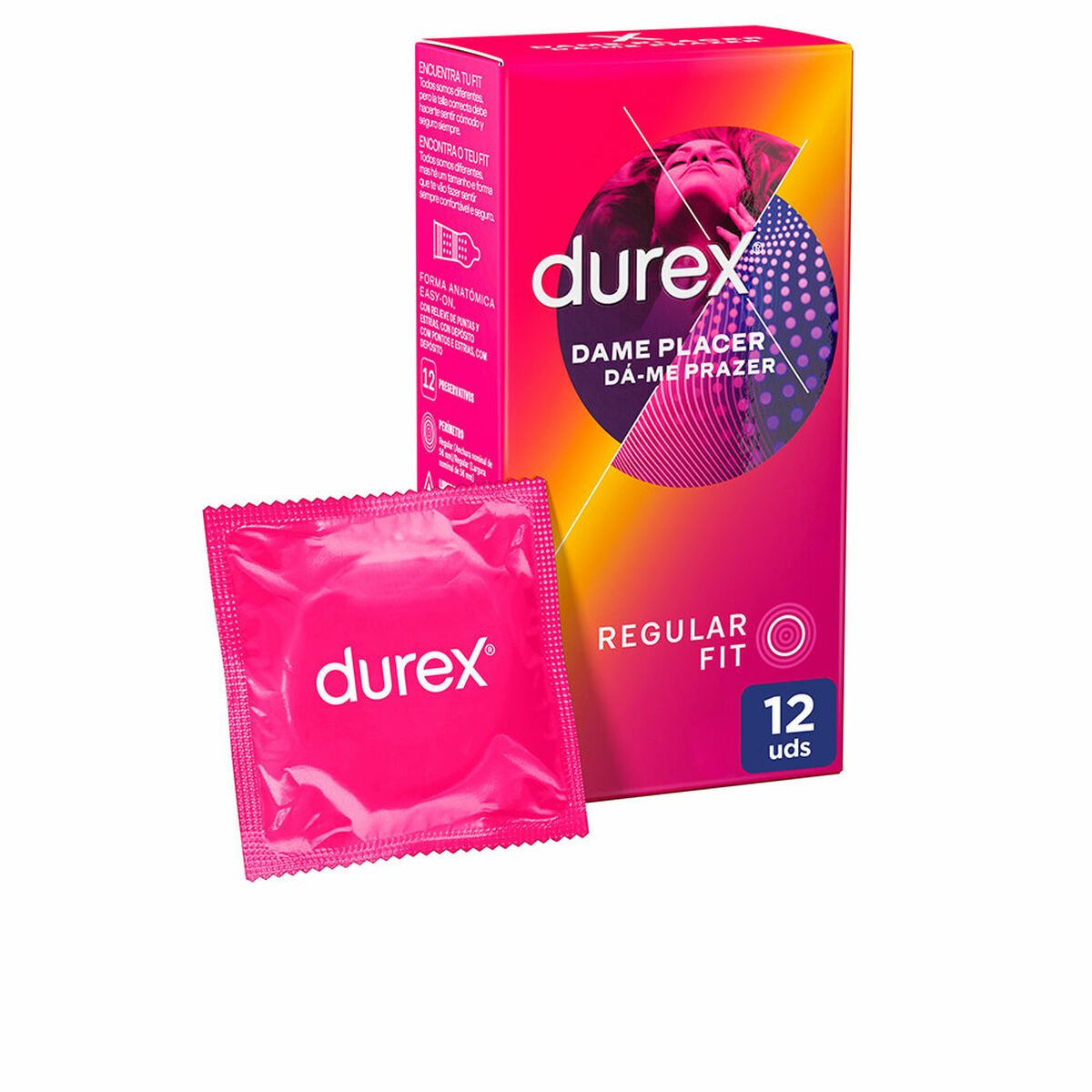 Dame Placer Hudkondomer Durex 5038483435878 12 enheter med Fantastiske funksjoner