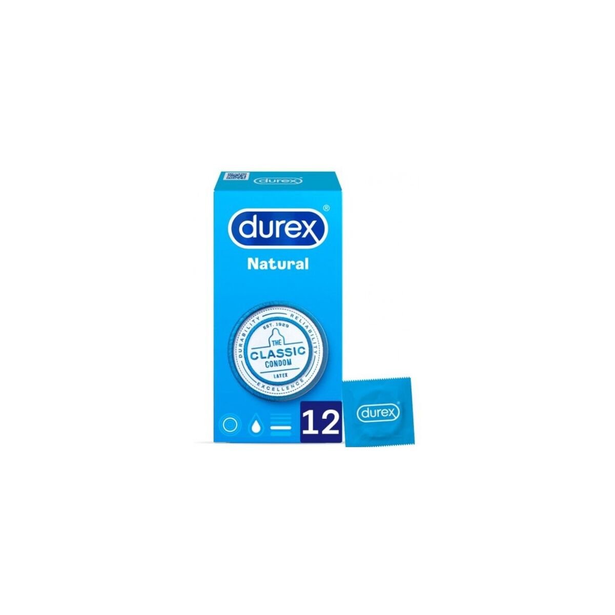 Kondomer Durex Natural (12 uds) med Fantastiske funksjoner