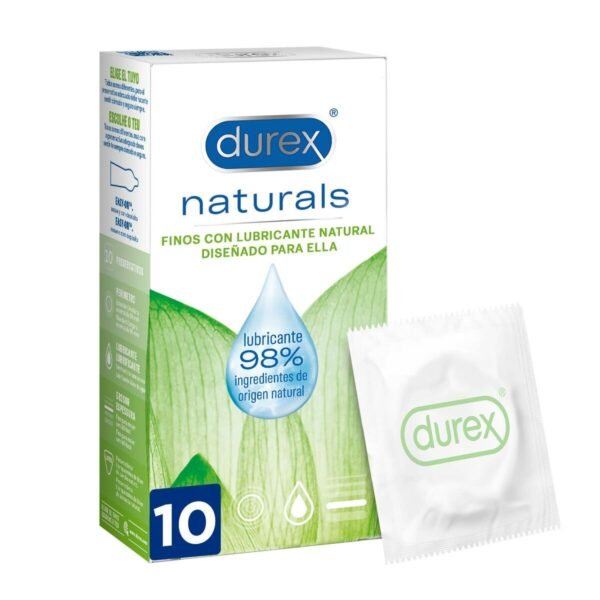 Kondomer Durex Naturals 10 enheter med Fantastiske funksjoner