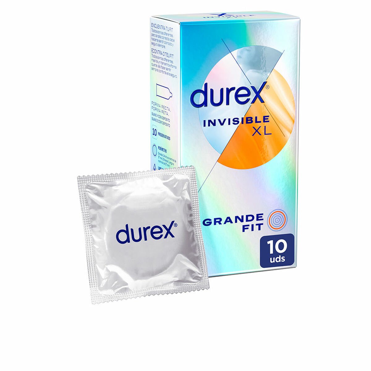 Kondomer Durex Invisible XL 10 enheter med Fantastiske funksjoner