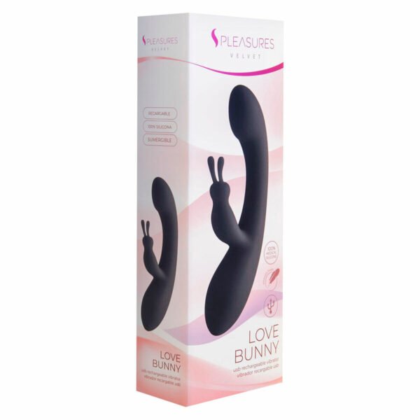 Rabbit Vibrator Rosa S Pleasures Svart Rosa (18