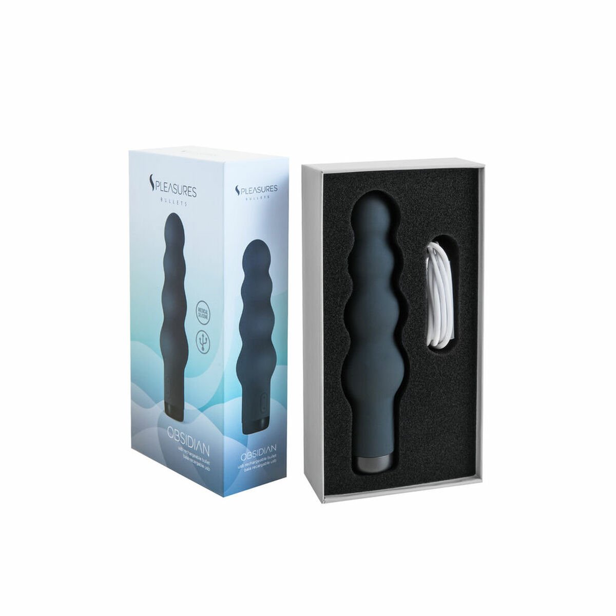 Bullet Vibrator S Pleasures Svart (16