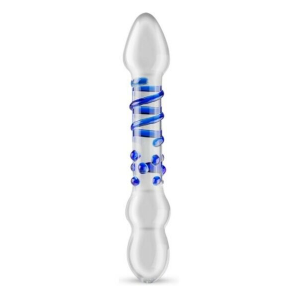 Dildo Glass Gjennomsiktig med Fantastiske funksjoner