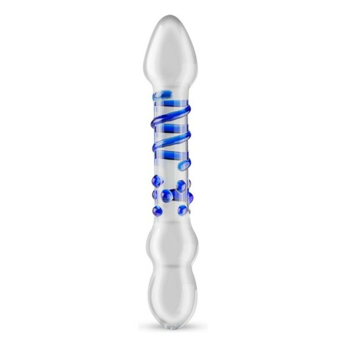 Dildo Glass Gjennomsiktig med Fantastiske funksjoner