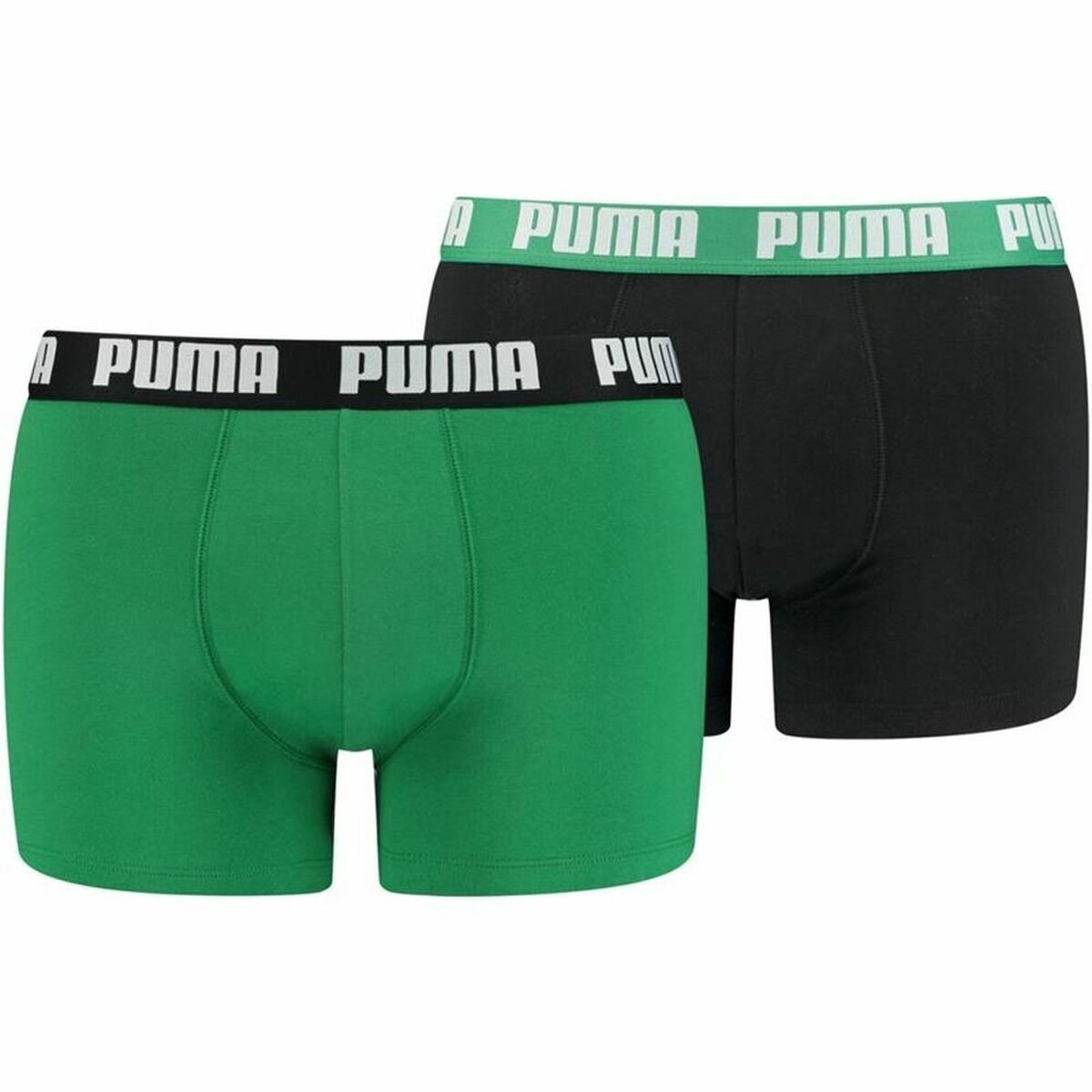 Boxershorts for menn Puma 521015001-035 Grønn (2 uds) med Fantastiske funksjoner