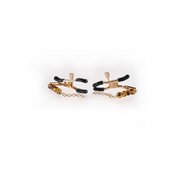 Nippelklemme-kjede Sportsheets Amber Beaded