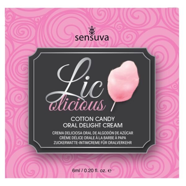 Smaksatt Glidemiddel Sensuva Sukkerspinn 6 ml