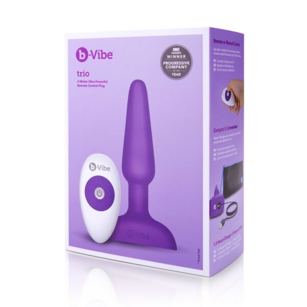 Analplugg med fjernkontroll B-Vibe 05882530000 Lilla