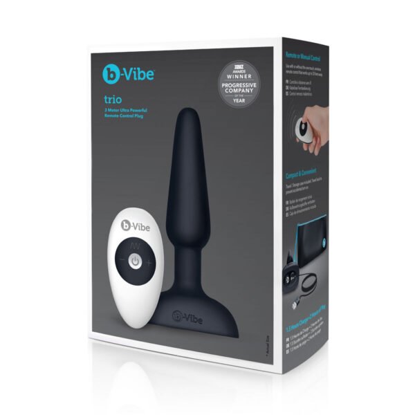 Analplugg med fjernkontroll B-Vibe 05882610000 Svart