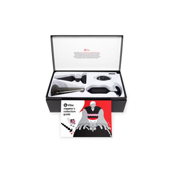 Stort Nytelsessett B-Vibe Anal Education Set: Svart