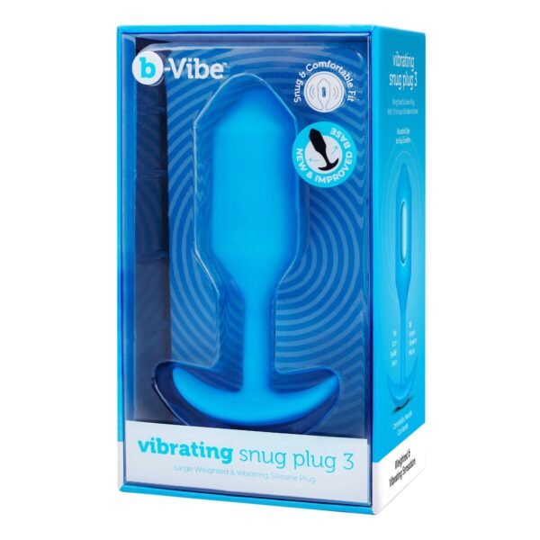 Analplugg B-Vibe Vibrating Snug 3 Blå (3