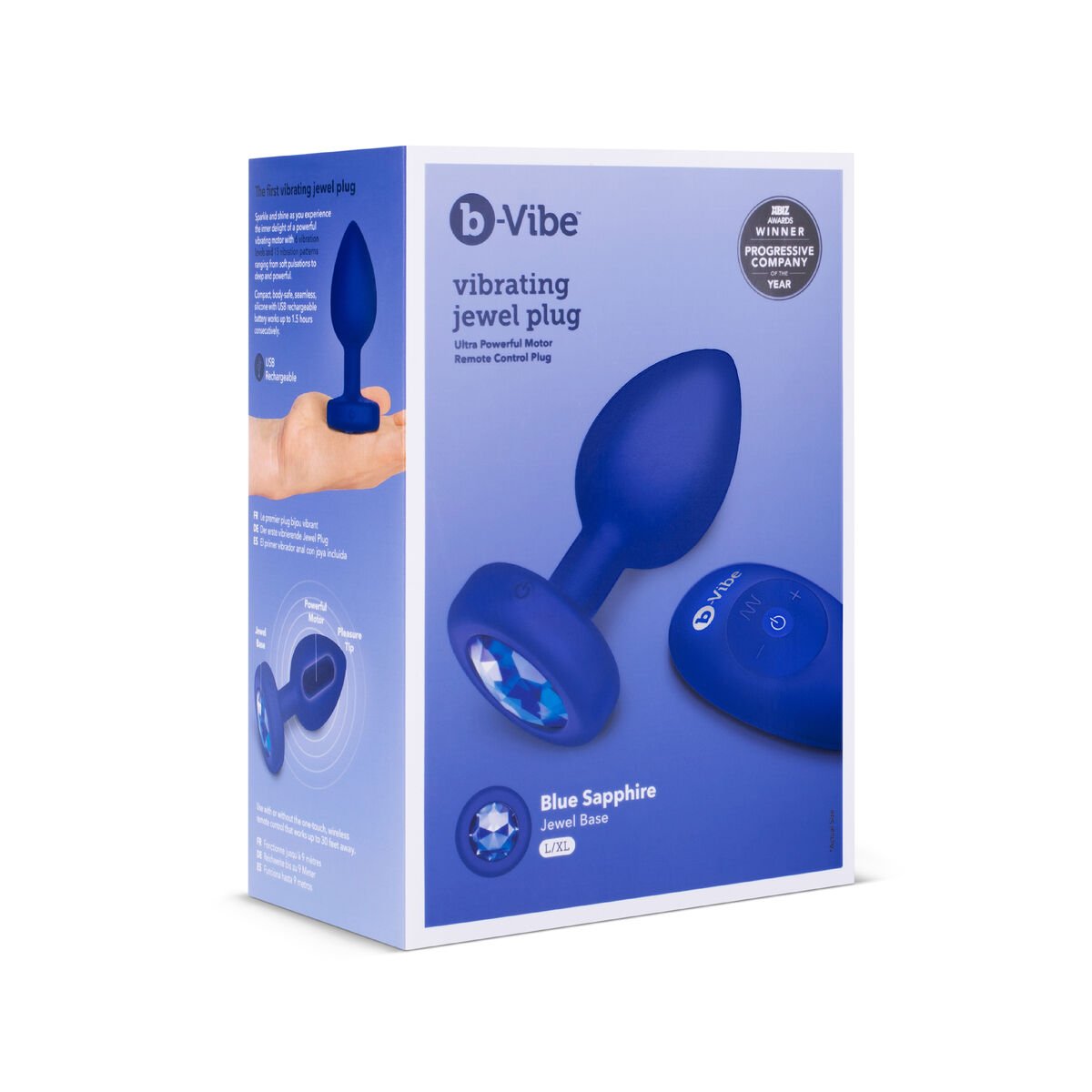 Vibrator B-Vibe Vibrating Jewel Blå Marineblå L/XL Vibrator B-Vibe Vibrating Jewel Blå Marineblå L/XL
